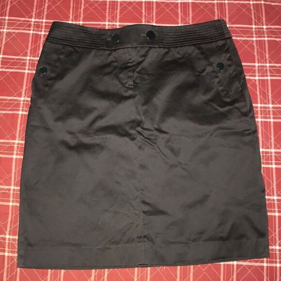 J crew professional career pencil grey sleek skirt front pocket office outfit - Picture 1 of 9
